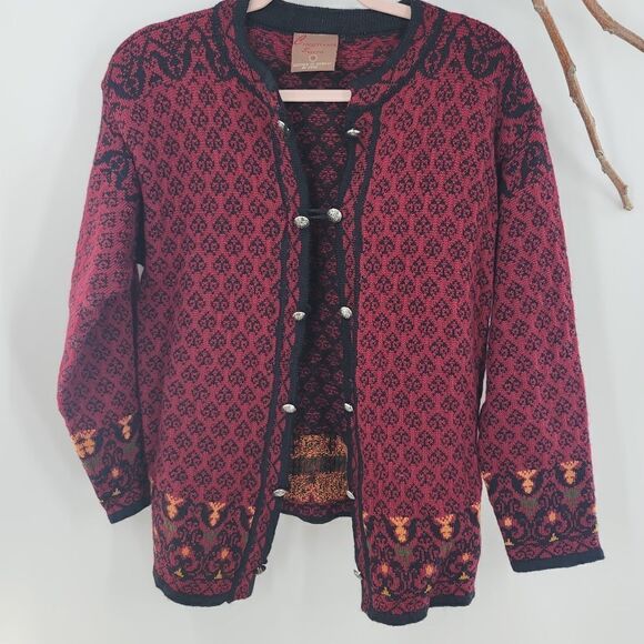 Christiania sweater made in Norway wool cardigan - Picture 1 of 7